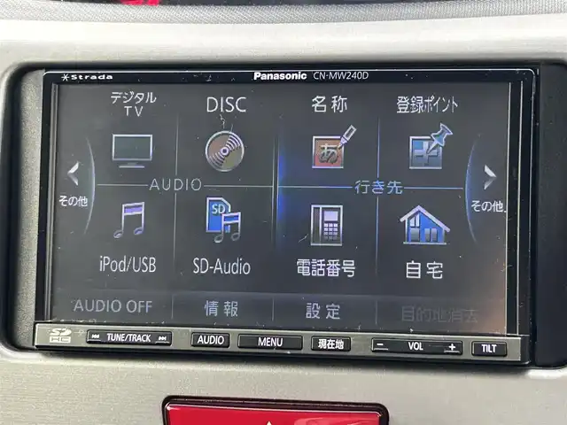 ダイハツ ムーヴ カスタム X 熊本県 2012(平24)年 9.5万km ブラックマイカメタリック 禁煙車　/社外ナビ（ＣＤ・ＤＶＤ・フルセグ・ＳＤ）/アイドリングストップ　/横滑り防止　/純正フロアマット　/オートライト　/ＨＩＤライト　/フォグランプ　/スマートキー　/プッシュスタート　/保証書　/取扱説明書