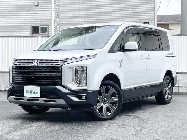 三菱 デリカＤ：５ ジャスパー 栃木県 2023(令5)年 1.7万km ホワイトダイヤモントド/グラファイトグレーメタリック ワンオーナー/e-Assist(運転支援機能)/・衝突被害軽減ブレーキシステム［FCM］/・車線逸脱警報システム［LDW］/・レーダークルーズコントロールシステム［ACC］/・オートマチックハイビーム［AHB］/・誤発進抑制機能(前進時)/・後側方車両検知警報システム(レーンチェンジアシスト機能付)［BSW/LCA］/・後退時車両検知警報システム［RCTA］/マルチアラウンドモニター/アルパイン11インチSDナビ(EX11NX)/・地デジ(12セグ/ワンセグ)/・Bluetooth/・DVD/CD/SD/・HDMI/USB/・ダブルゾーン/・AppleCarPlay/アルパイン12.8インチリアビジョン/アルパイン前後方ドライブレコーダー/両側パワースライドドア/エレクトロニックテールゲート/電動サイドステップ(LEDステップ照明付)/運転席パワーシート/運転席・助手席シートヒーター/ステアリングヒーター/ETC/電動パーキングブレーキ/ブレーキオートホールド /マルチLEDヘッドライト/18インチアルミホイール