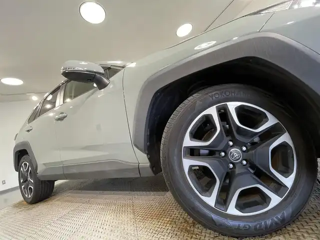 トヨタ ＲＡＶ４ アドベンチャー 愛知県 2019(令1)年 3.4万km アーバンカーキ 純正９インチナビ　/（Bluetooth/フルセグTV/SD/FM/AM/CD・DVD再生)/電動バックドア　/シートベンチレーション　/トヨタセーフティセンス　/　　-レーダークルーズコントロール　/　　-プリクラッシュセーフティ/　　-レーントレーニングアシスト（LTA)/　　-オートマチックハイビーム（AHB)/　　-ロードサインアシスト/ブラインドスポットモニター/クリアランスソナー/ビルトインＥＴＣ　/シートヒーター　/ステアリングヒーター/バックカメラ　/D席パワーシート　/ルーフレール　/LEDヘッドライト/フォグランプ/USB接続/プッシュスタート/　　-スマートキー/純正フロアマット/スペアタイヤ有