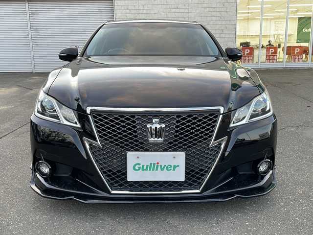 トヨタ クラウン アスリート S 道東・釧路十勝 2015(平27)年 7.3万km ブラック 純正HDDナビ/バックカメラ/フルセグ/社外19インチサマーアルミ（WORK）/純正18インチスタッドレスアルミ積込/車高調/クルーズコントロール/ETC