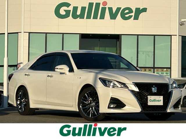 トヨタ クラウン ハイブリッド アスリートS 佐賀県 2015(平27)年 10.7万km ホワイトパールクリスタルシャイン 純正SDダブルディスプレイナビ/・フルセグTV/CD/DVD/SD/USB/Bluetooth/バックカメラ/前後ドライブレコーダー/ビルトインETC/クルーズコントロール/ブラックレザーシート/DN席パワーシート/シートヒーター/シートベンチレーション/ISOFIX対応/革巻きステアリング/ステアリングヒーター/ステアリングリモコン/純正18インチアルミホイール/純正LEDヘッドライト/純正LEDフォグランプ/純正フロアマット/純正ドアバイザ―/新車保証書/取扱説明書/スペアキー１本