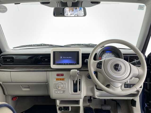 スズキ ラパン モード 長野県 2021(令3)年 3.2万km 紺 4WD/社外SDナビ&フルセグTV&CD&UBS&BT/衝突軽減ブレーキ/コーナーセンサー/前席シートヒーター/ステアリングスイッチ/全方位カメラ/ビルトインETC2.0/HIDヘッドライト/オートライト/オートマチックハイビーム/電動格納ミラー/純正フロアマット/プッシュスタート/スマートキー