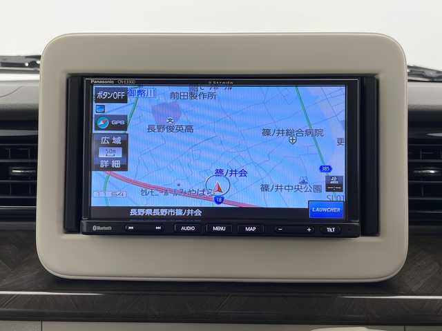スズキ ラパン モード 長野県 2021(令3)年 3.2万km 紺 4WD/社外SDナビ&フルセグTV&CD&UBS&BT/衝突軽減ブレーキ/コーナーセンサー/前席シートヒーター/ステアリングスイッチ/全方位カメラ/ビルトインETC2.0/HIDヘッドライト/オートライト/オートマチックハイビーム/電動格納ミラー/純正フロアマット/プッシュスタート/スマートキー