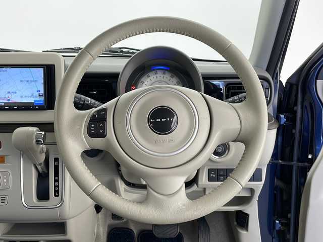 スズキ ラパン モード 長野県 2021(令3)年 3.2万km 紺 4WD/社外SDナビ&フルセグTV&CD&UBS&BT/衝突軽減ブレーキ/コーナーセンサー/前席シートヒーター/ステアリングスイッチ/全方位カメラ/ビルトインETC2.0/HIDヘッドライト/オートライト/オートマチックハイビーム/電動格納ミラー/純正フロアマット/プッシュスタート/スマートキー