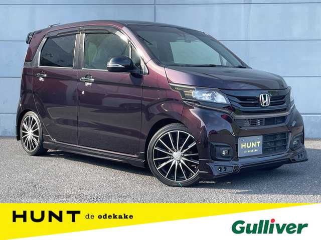 ホンダ Ｎ ＷＧＮ カスタムGSS2トーンカラースタイルPKGⅡ 千葉県 2018(平30)年 3.6万km プレミアムベルベットパープル・パール 純正ナビ /【型式：VXM-155VSi】/バックカメラ /ワンセグTV　/USB　/ハーフレザー /ETC　/D/N席シートヒーター　/クルーズコントロール　/スマートキー　/ウィンカーミラー　/オートライト　/LEDヘッドライト /ダブルサイドエアバック
