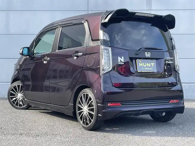 ホンダ Ｎ ＷＧＮ カスタムGSS2トーンカラースタイルPKGⅡ 千葉県 2018(平30)年 3.6万km プレミアムベルベットパープル・パール 純正ナビ /【型式：VXM-155VSi】/バックカメラ /ワンセグTV　/USB　/ハーフレザー /ETC　/D/N席シートヒーター　/クルーズコントロール　/スマートキー　/ウィンカーミラー　/オートライト　/LEDヘッドライト /ダブルサイドエアバック