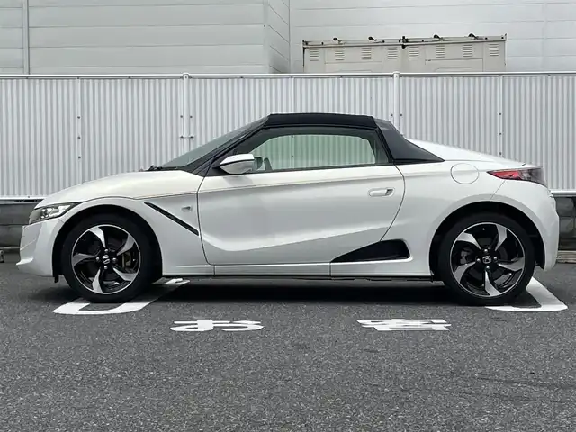 ホンダ Ｓ６６０ α 群馬県 2016(平28)年 9万km プレミアムスターホワイトP プッシュスタート/オープンカー/MT車両/ETC/スマホ連携純正ナビ（FM・AM/BT）/HDMI・AUX・USB端子/バックカメラ/本革レザーシート/LEDオートライト/オートエアコン/エアバッグ