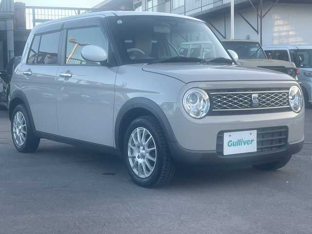 スズキ ラパン モード 道東・釧路十勝 2019(平31)年 4.7万km フォーンベージュメタリック/ホワイト2トーンルーフ 4WD/社外メモリナビ　SL3122NV/　(AM/FM/CD/BT)/フルセグTV/純正エンジンスターター/衝突被害軽減ブレーキ/横滑り防止装置/前席シートヒーター/アイドリングストップ/エンジンプッシュスタート/ステアリングスイッチ/オートライト