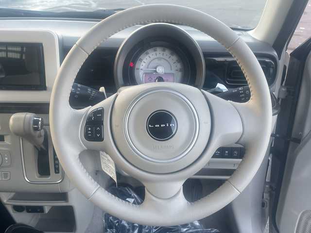 スズキ ラパン モード 道東・釧路十勝 2019(平31)年 4.7万km フォーンベージュメタリック/ホワイト2トーンルーフ 4WD/社外メモリナビ　SL3122NV/　(AM/FM/CD/BT)/フルセグTV/純正エンジンスターター/衝突被害軽減ブレーキ/横滑り防止装置/前席シートヒーター/アイドリングストップ/エンジンプッシュスタート/ステアリングスイッチ/オートライト