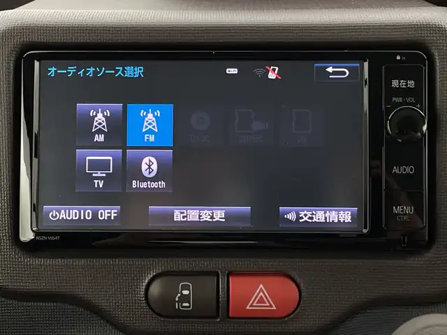 トヨタ スペイド F 新潟県 2015(平27)年 5万km ダークブラウンマイカメタリック メモリナビ　型式NSZN-W64T/CD/DVD/BT/ETC/フルセグ/片側パワースライドドア/バイザー/フロアマット/スマートキー/スペアキー1本