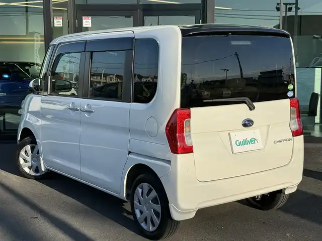 スバル シフォン G スマートアシスト 栃木県 2018(平30)年 9.2万km パールホワイトⅢ スマートアシスト/社外ナビ/フルセグTV/Bluetoothオーディオ/DVD再生機能/シートヒーター/パワースライドドア /オプションフォグランプ/スマートキー×2/ETC