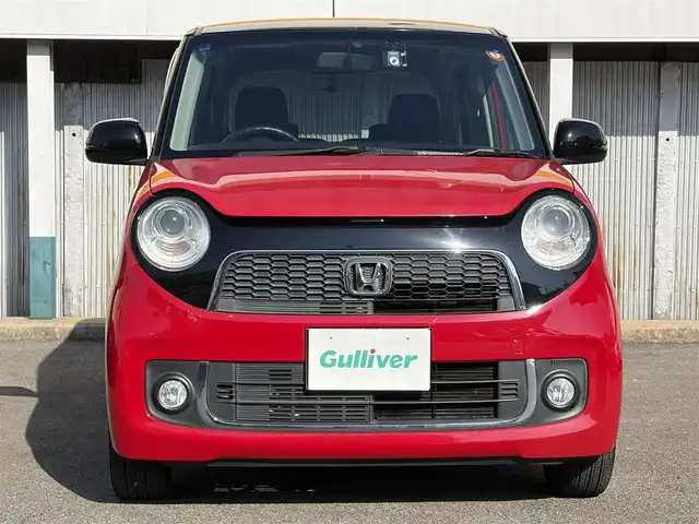 ホンダ Ｎ ＯＮＥ プレミアム Lパッケージ 三重県 2014(平26)年 7.4万km ミラノレッド ♪車検令和９年１月１９日/赤x黒ルーフ　ツートン色/イクリプスナビ/　・CD再生/　・TV/スマートキーx２/プッシュスタート/HIDヘッドライト/オートライト/ドライブレコーダー前後/革巻きステアリング/オートリトラクタブルミラー/ウィンカーミラー/アイドリングストップ/ETC/フロアマット/横滑り防止機能/カーテンエアバック