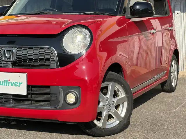 ホンダ Ｎ ＯＮＥ プレミアム Lパッケージ 三重県 2014(平26)年 7.4万km ミラノレッド ♪車検令和９年１月１９日/赤x黒ルーフ　ツートン色/イクリプスナビ/　・CD再生/　・TV/スマートキーx２/プッシュスタート/HIDヘッドライト/オートライト/ドライブレコーダー前後/革巻きステアリング/オートリトラクタブルミラー/ウィンカーミラー/アイドリングストップ/ETC/フロアマット/横滑り防止機能/カーテンエアバック