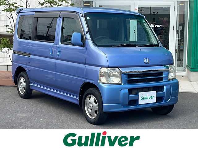 ホンダ バモス L 青森県 2005(平17)年 11万km パープリッシュブルーメタリック 4WD/5速マニュアル車/純正CD/MD/キーレス/純正フロアマット/リアスポイラー
