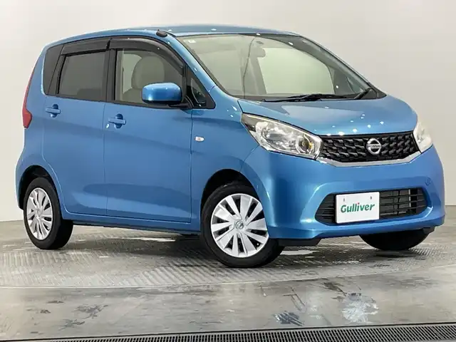 日産 デイズ S 栃木県 2014(平26)年 5万km 青Ｍ 純正SDナビ/（CD/TV/SD/AUX/iPod/WALKMAN）/バックカメラ/禁煙車/オートライト/アイドリングストップ/電動格納ミラー/純正フロアマット/ドアバイザー