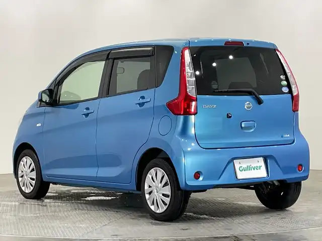 日産 デイズ S 栃木県 2014(平26)年 5万km 青Ｍ 純正SDナビ/（CD/TV/SD/AUX/iPod/WALKMAN）/バックカメラ/禁煙車/オートライト/アイドリングストップ/電動格納ミラー/純正フロアマット/ドアバイザー