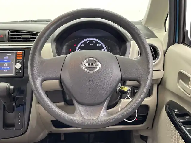 日産 デイズ S 栃木県 2014(平26)年 5万km 青Ｍ 純正SDナビ/（CD/TV/SD/AUX/iPod/WALKMAN）/バックカメラ/禁煙車/オートライト/アイドリングストップ/電動格納ミラー/純正フロアマット/ドアバイザー