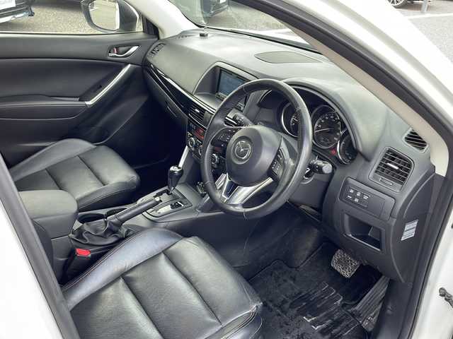 マツダ ＣＸ－５ XD Lパッケージ 島根県 2013(平25)年 6.9万km クリスタルホワイトパールマイカ 社外SDナビゲーション/フルセグ BT /バックカメラ/クルーズコントロール/レザーシート/D席パワーシート/D席シートヒーター/社外前方ドライブレコーダー/ETC/AUTOライト/純正19インチアルミホイール