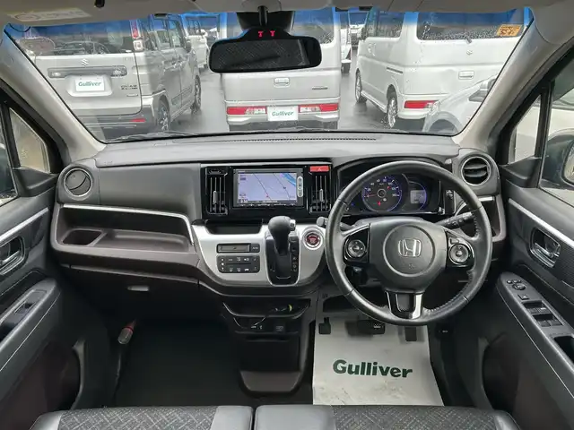 ホンダ Ｎ ＷＧＮ カスタム G Aパッケージ 和歌山県 2015(平27)年 6.8万km スマートブラック 純正7インチナビ/バックカメラ/クルーズコントロール/横滑り防止装置/ハーフレザー/ETC/ステアリングリモコン/純正アルミホイール/純正ドアバイザー/オートライト/フォグランプ