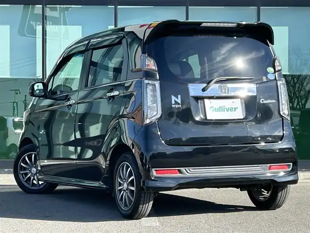 ホンダ Ｎ ＷＧＮ カスタム G Aパッケージ 和歌山県 2015(平27)年 6.8万km スマートブラック 純正7インチナビ/バックカメラ/クルーズコントロール/横滑り防止装置/ハーフレザー/ETC/ステアリングリモコン/純正アルミホイール/純正ドアバイザー/オートライト/フォグランプ