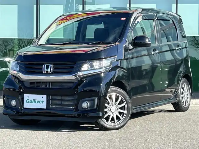 ホンダ Ｎ ＷＧＮ カスタム G Aパッケージ 和歌山県 2015(平27)年 6.8万km スマートブラック 純正7インチナビ/バックカメラ/クルーズコントロール/横滑り防止装置/ハーフレザー/ETC/ステアリングリモコン/純正アルミホイール/純正ドアバイザー/オートライト/フォグランプ