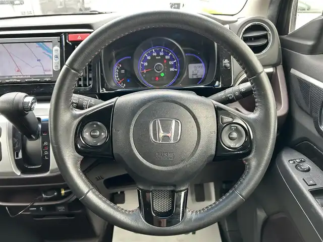 ホンダ Ｎ ＷＧＮ カスタム G Aパッケージ 和歌山県 2015(平27)年 6.8万km スマートブラック 純正7インチナビ/バックカメラ/クルーズコントロール/横滑り防止装置/ハーフレザー/ETC/ステアリングリモコン/純正アルミホイール/純正ドアバイザー/オートライト/フォグランプ