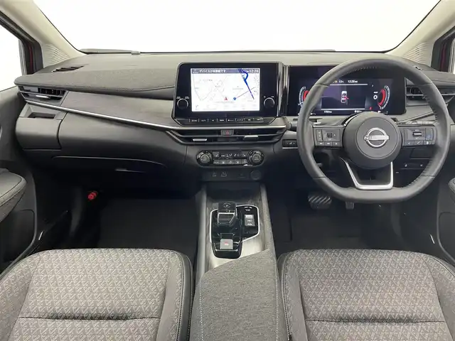 日産 オーラ G 愛知県 2024(令6)年 0.2万km ガーネットレッド/スーパーブラック 2トーン 純正９型ナビ　フルセグＴＶ　ＨＤＭＩ　プロパイロット　ＢＯＳＥサウンド　デジタルインナーミラー　前後ドラレコ　ワイヤレス充電　シートヒーター　ＬＥＤライト　衝突軽減　追従クルコン　コーナーセンサ　電動パーキング　フォグランプ　ステアリングヒーター　ETC2.0　禁煙車