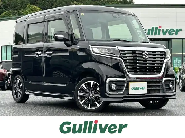 スズキ スペーシア カスタム HYBRID XS 島根県 2018(平30)年 7.1万km ブルーイッシュブラックパール3 レーダーブレーキサポート/社外ナビ/CD/ワンセグTV/バックカメラ/両側パワースライドドア /コーナーセンサー /ETC/LEDオートライト/ステアリングスイッチ/アイドリングストップ/スマートキー/スペアキー /プッシュスタート /フロアマット/ドアバイザー