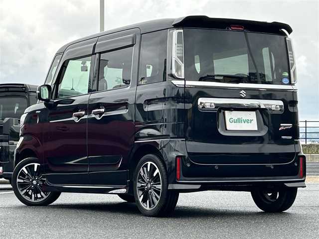 スズキ スペーシア カスタム HYBRID XS 島根県 2018(平30)年 7.1万km ブルーイッシュブラックパール3 レーダーブレーキサポート/社外ナビ/CD/ワンセグTV/バックカメラ/両側パワースライドドア /コーナーセンサー /ETC/LEDオートライト/ステアリングスイッチ/アイドリングストップ/スマートキー/スペアキー /プッシュスタート /フロアマット/ドアバイザー