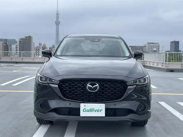 マツダ ＣＸ－５ XD ブラックトーンエディション 東京都 2024(令6)年 0.9万km ジェットブラックマイカ ワンオーナー/純正ナビ（BT/地デジTV)/ハーフレザーシート（黒）/ステアリングヒーター/シートヒーター/バックカメラ/全包囲カメラ/i-ACTIVESENSE/純正１９インチアルミ/パワーバックドア/エンジンプッシュボタン/パドルシフト/メモリーパワーシート/前後ドライブレコーダー/ETC/純正マット/スペアキー１本/保証書・取説