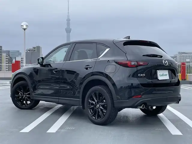 マツダ ＣＸ－５ XD ブラックトーンエディション 東京都 2024(令6)年 0.9万km ジェットブラックマイカ ワンオーナー/純正ナビ（BT/地デジTV)/ハーフレザーシート（黒）/ステアリングヒーター/シートヒーター/バックカメラ/全包囲カメラ/i-ACTIVESENSE/純正１９インチアルミ/パワーバックドア/エンジンプッシュボタン/パドルシフト/メモリーパワーシート/前後ドライブレコーダー/ETC/純正マット/スペアキー１本/保証書・取説