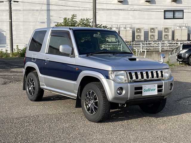三菱 パジェロ ミニ VR 新潟県 2012(平24)年 12.2万km クールシルバーM/ネアーズブルー 4WD/CD/AUX/ETC/リモコンキー /フォグランプ/社外15インチアルミホイール/純正15インチAW夏タイヤ車載