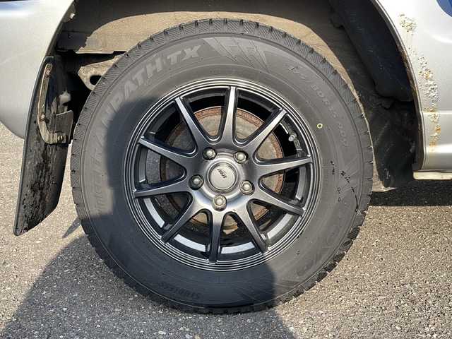 三菱 パジェロ ミニ VR 新潟県 2012(平24)年 12.2万km クールシルバーM/ネアーズブルー 4WD/CD/AUX/ETC/リモコンキー /フォグランプ/社外15インチアルミホイール/純正15インチAW夏タイヤ車載