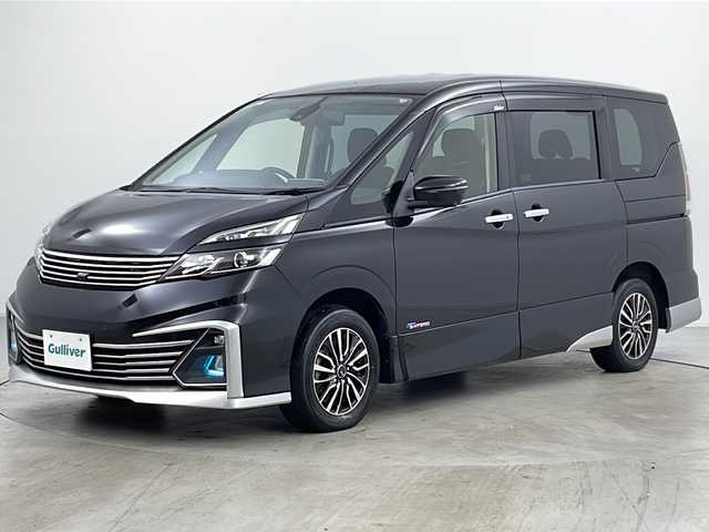 日産 セレナ ライダー 道央・札幌 2016(平28)年 7.3万km ダイヤモンドブラック ・4WD/・寒冷地仕様/・純正ナビ&CD&DVD&SD&BT&TV/・全方位カメラ/・純正フリップダウンモニター/・両側パワースライドドア/・プロパイロット/・衝突軽減ブレーキ/・レーンキープアシスト/・デジタルインナーミラー/・TVキャンセラー/・社外レーダー/・パーキングアシスト/・ドアミラーヒーター/・LEDヘッドライト/・LEDフォグランプ/・LEONIS15インチAW