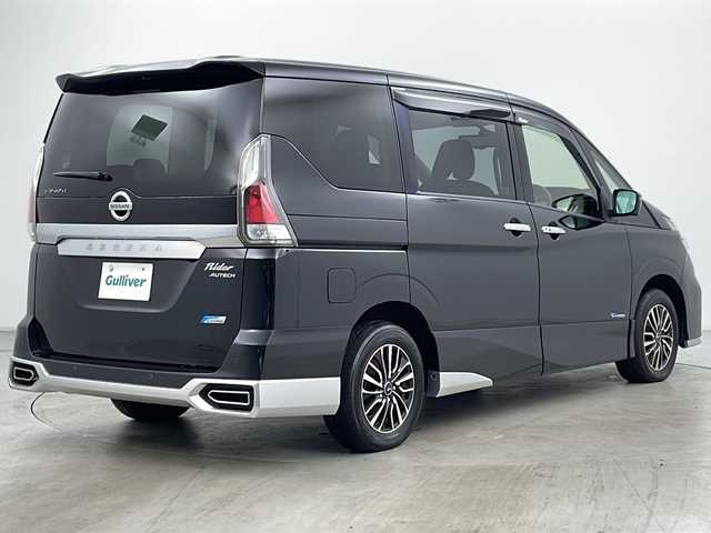 日産 セレナ ライダー 道央・札幌 2016(平28)年 7.3万km ダイヤモンドブラック ・4WD/・寒冷地仕様/・純正ナビ&CD&DVD&SD&BT&TV/・全方位カメラ/・純正フリップダウンモニター/・両側パワースライドドア/・プロパイロット/・衝突軽減ブレーキ/・レーンキープアシスト/・デジタルインナーミラー/・TVキャンセラー/・社外レーダー/・パーキングアシスト/・ドアミラーヒーター/・LEDヘッドライト/・LEDフォグランプ/・LEONIS15インチAW
