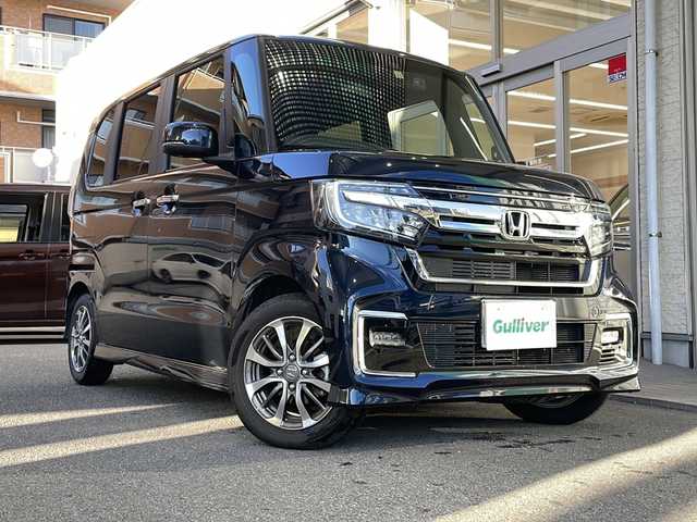 ホンダ Ｎ ＢＯＸ カスタム L 高知県 2022(令4)年 2.5万km ミッドナイトブルービームM 純正ナビ/・フルセグ/・Ｂｌｕｅｔｏｏｔｈ/・ＣＤ／ＤＶＤ/バックモニター/ホンダセンシング/電動スライドドア/シートヒーター/前後ドラレコ/スペアキー/LEDヘッドライト/横滑り防止
