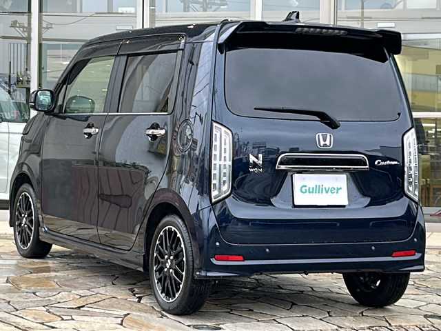 ホンダ Ｎ ＷＧＮ カスタム Lターボ 静岡県 2023(令5)年 1.3万km ミッドナイトブルービームM 純正SDナビ/・CD/・DVD/・Bluetooth/・フルセグTV/・USB/・HDMI/主要装備/・ホンダセンシング/・追従クルコン/・レーンキープ/・コーナーセンサー/・オートホールド/・バックカメラ/・ETC/・ドラレコ前後/・パドルシフト/・ステアリングリモコン