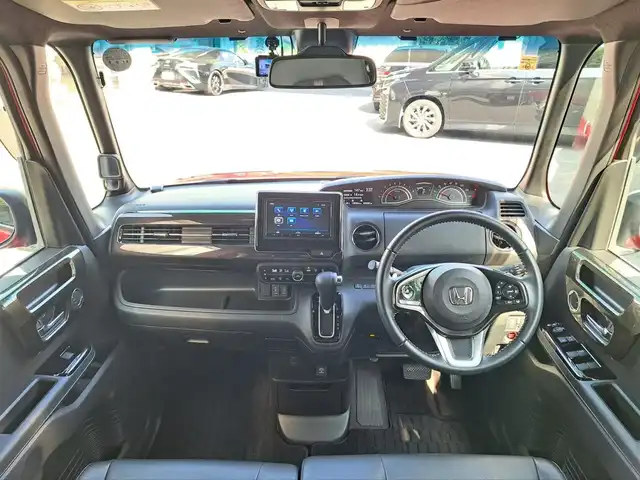 ホンダ Ｎ ＢＯＸ カスタム G L ターボ ホンダセンシング 大阪府 2018(平30)年 1.9万km ミラノレッド /禁煙車//HondaSENSING//ACC(アダプティブクルーズコントロール//LKAS(車線維持支援システム）//オートハイビーム//純正シーケンシャルターンランプ//社外ナビ【AVN-LS01】//CD/DVD/Bluetooth/フルTV//バックカメラ//ステアリングスイッチ//両側パワースライドドア//ビルトインETC//USB充電//ハーフレザーシート//純正15AW//前後ドラレコ【DRC-35ST】