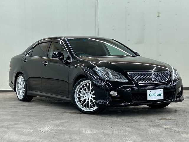 トヨタ クラウン アスリート Gパッケージ 道央・札幌 2009(平21)年 12.6万km ブラック 純正ナビ//プッシュスタート//ドアバイザー//パワーウィンド//ＥＴＣ//エンジンスタータ//クルーズコントロール//オートライト//パワーシート//純正ＨＩＤ