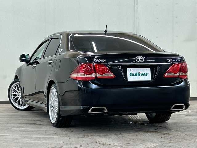 トヨタ クラウン アスリート Gパッケージ 道央・札幌 2009(平21)年 12.6万km ブラック 純正ナビ//プッシュスタート//ドアバイザー//パワーウィンド//ＥＴＣ//エンジンスタータ//クルーズコントロール//オートライト//パワーシート//純正ＨＩＤ