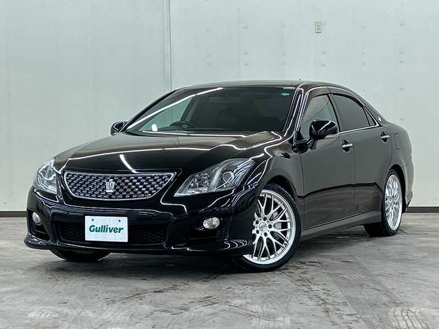 トヨタ クラウン アスリート Gパッケージ 道央・札幌 2009(平21)年 12.6万km ブラック 純正ナビ//プッシュスタート//ドアバイザー//パワーウィンド//ＥＴＣ//エンジンスタータ//クルーズコントロール//オートライト//パワーシート//純正ＨＩＤ