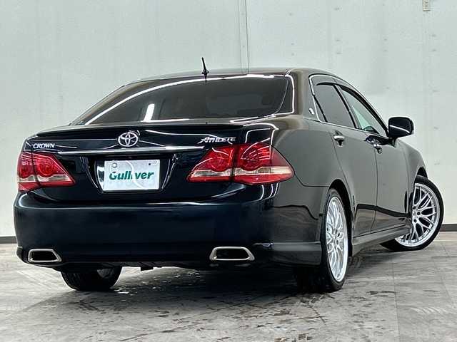 トヨタ クラウン アスリート Gパッケージ 道央・札幌 2009(平21)年 12.6万km ブラック 純正ナビ//プッシュスタート//ドアバイザー//パワーウィンド//ＥＴＣ//エンジンスタータ//クルーズコントロール//オートライト//パワーシート//純正ＨＩＤ
