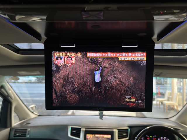 トヨタ アルファード 240S タイプゴールド 岐阜県 2013(平25)年 10.3万km ホワイトパールクリスタルシャイン ワンオーナー/ALPINE8インチナビ/フルセグTV/DVD/CD/HDD/AM/FM/SD/USB/Bluetooth/外部入力/ダブルサンルーフ/後席フリップダウンALPINEモニター/クルーズコントロール/ハーフレザーシート/ビルトインETC/パワーバックドア/両側パワースライドドア/ウッドステアリング/バックカメラ/プッシュスタート/スマートキー/nanoe/ECOMODE/電動格納ミラー/３列シート/純正マット/オートエアコン/オートライト/横滑り防止装置/ROOMライト