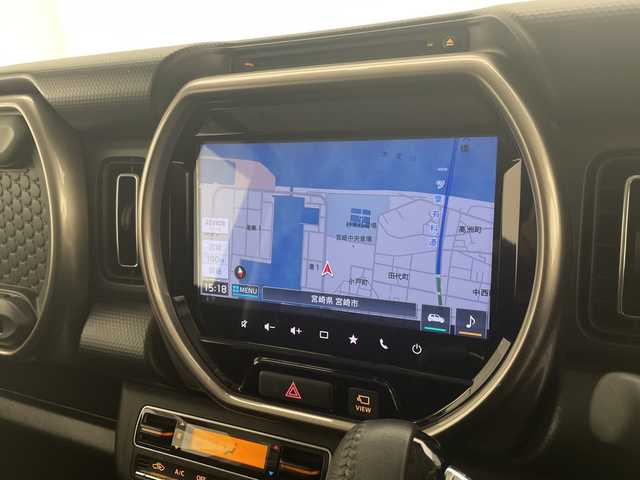 スズキ ハスラー Jスタイル Ⅱ ターボ 宮崎県 2023(令5)年 1.4万km アーバンブラウンパールメタリック/ソフトベージュ2トーン SUZUKI Safety Support/〇デュアルカメラブレーキサポート/〇後退時ブレーキサポート/〇誤発進抑制機能（前方・後方）/〇車線逸脱警報機能/〇車線逸脱抑制機能/〇ふらつき警報機能/〇標識認識機能/〇ハイビームアシスト/〇先行車発進お知らせ機能/〇アダプティブクルーズコントロール（全車速追従機能付き）/〇コーナーセンサー/純正9インチナビ/フルセグTV/CD/DVD/Bluetooth/全方位カメラ/シートヒーター/LEDヘッドライト/ビルトインETC/アイドリングストップ/純正15インチAW/ルーフレール