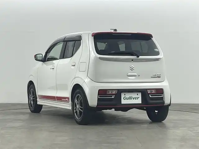 スズキ アルト ターボRS 福島県 2015(平27)年 9.5万km パールホワイト 安全装備/・衝突軽減/・誤発進抑制機能/・エマージェンシーストップシグナル/純正ナビ/・型番：KXM-E507W/・フルセグ/BT/SD/CD/DVD/FM/AM/・バックカメラ/・ETC/前後ドライブレコーダー/ターボタイマー/革巻きステアリング/・ステアリングスイッチ/・パドルシフト/前席シートヒーター/・シートカバー/ＨＩＤヘッドライト/・フォグランプ/・オートライト/スマートキー/・プッシュスタート/電動格納ミラー/・ウィンカーミラー/純正フロアマット/純正ドアバイザー
