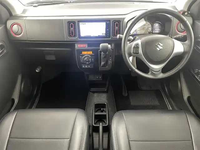 スズキ アルト ターボRS 福島県 2015(平27)年 9.5万km パールホワイト 安全装備/・衝突軽減/・誤発進抑制機能/・エマージェンシーストップシグナル/純正ナビ/・型番：KXM-E507W/・フルセグ/BT/SD/CD/DVD/FM/AM/・バックカメラ/・ETC/前後ドライブレコーダー/ターボタイマー/革巻きステアリング/・ステアリングスイッチ/・パドルシフト/前席シートヒーター/・シートカバー/ＨＩＤヘッドライト/・フォグランプ/・オートライト/スマートキー/・プッシュスタート/電動格納ミラー/・ウィンカーミラー/純正フロアマット/純正ドアバイザー