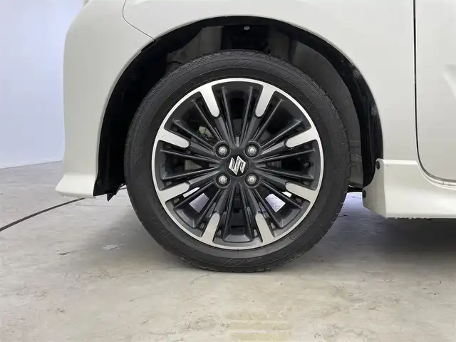 スズキ スペーシア カスタム HYBRID XS 福井県 2018(平30)年 5.1万km ピュアホワイトP メモリナビ【CN-RE04WD】/-BT/フルセグTV/CD/DVD/FM/AM/SD/衝突軽減ブレーキ/クリアランスソナー/車線逸脱警報/横滑り防止装置/オートライト/オートハイビーム/両側パワースライドドア/シートヒーター/ドアバイザー/フロアマット/純正アルミ１５インチ/フォグランプ/アイドリングストップ