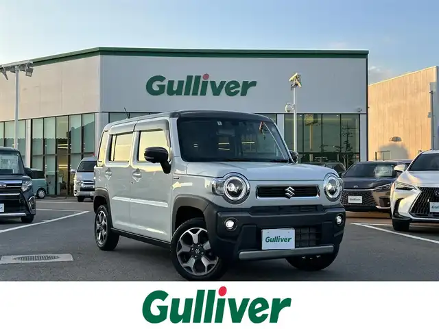 スズキ ハスラー HYBRID X 愛媛県 2022(令4)年 2.7万km ピュアホワイトパール/ガンメタリック2トーン 登録時走行距離：26335km/メーカーOP純正ナビ/AM/FM/フルセグTV/前後ドラレコ/ビルトインETC/全周囲カメラ/クルコン/レーンキープアシスト/衝突軽減システム/横滑り防止装置/盗難防止装置/LEDヘッドライト/フォグランプ/オートライト/エンジンスタートボタン/スマートキー/スペアキー/純正アルミホイール/純正フロアマット