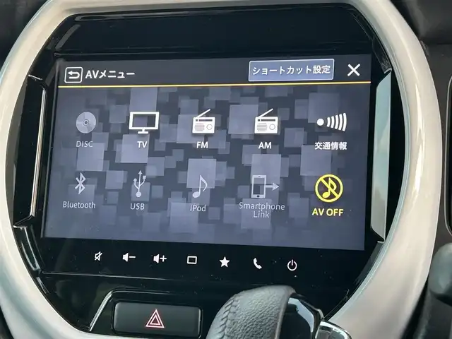 スズキ ハスラー HYBRID X 愛媛県 2022(令4)年 2.7万km ピュアホワイトパール/ガンメタリック2トーン 登録時走行距離：26335km/メーカーOP純正ナビ/AM/FM/フルセグTV/前後ドラレコ/ビルトインETC/全周囲カメラ/クルコン/レーンキープアシスト/衝突軽減システム/横滑り防止装置/盗難防止装置/LEDヘッドライト/フォグランプ/オートライト/エンジンスタートボタン/スマートキー/スペアキー/純正アルミホイール/純正フロアマット