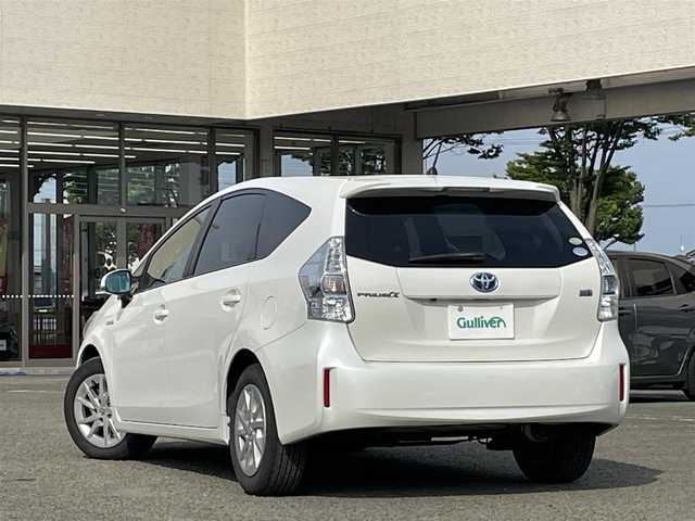 トヨタ プリウス α G 宮城県 2012(平24)年 12.7万km ホワイトパールクリスタルシャイン 純正ナビ/クルコン/ビルトインＥＴＣ/ＣＤ／ＤＶＤ／Ｂｌｕｅｔｏｏｔｈ/プッシュスタート/純正フロアマット/スペアキー/スマートキー